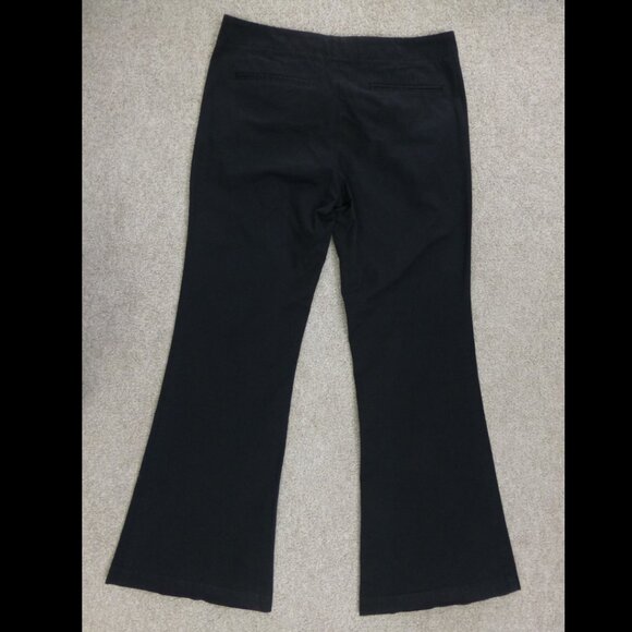 Theory Black Wide Leg Sailor Pants 9 Buttons (Size 2) - Picture 3 of 12